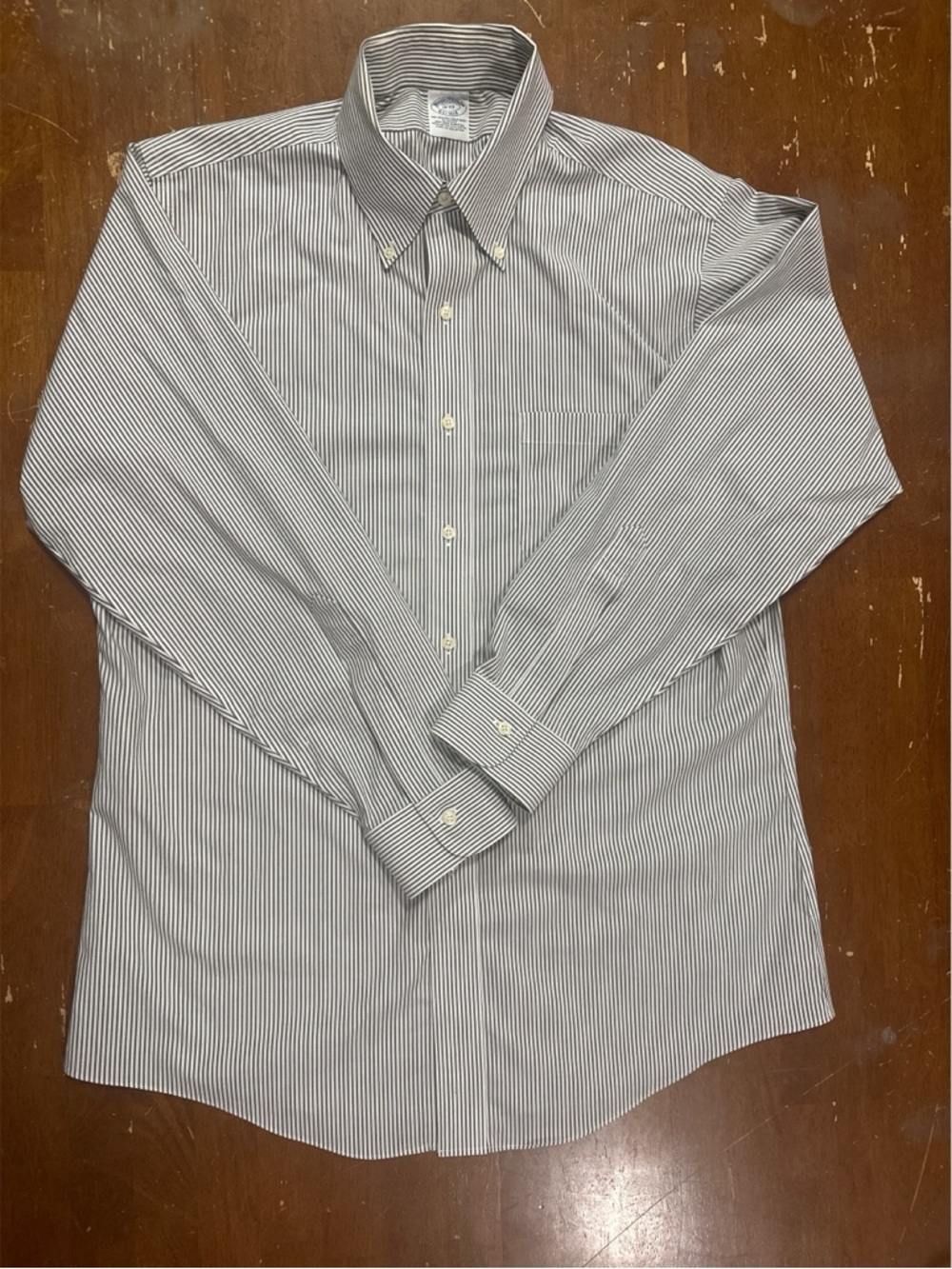 Brooks Brothers Men's Button-Down Stripe Shirt - Black & White